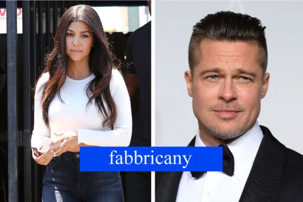 Kourtney Kardashian and Brad Pitt